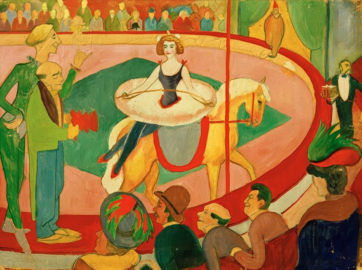 I. cirkuszi kép: Art lovas alkotó: August Macke