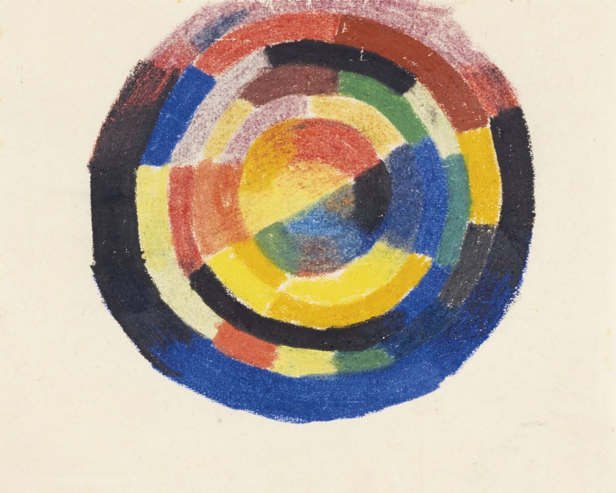 Színes kerék Farbkreis, 1913-1914 alkotó: August Macke