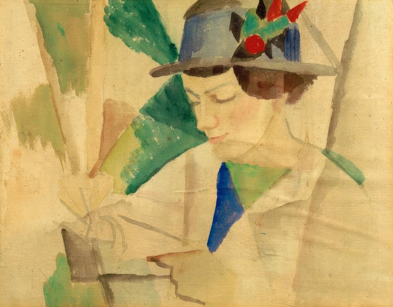 A festő felesége, olvas alkotó: August Macke