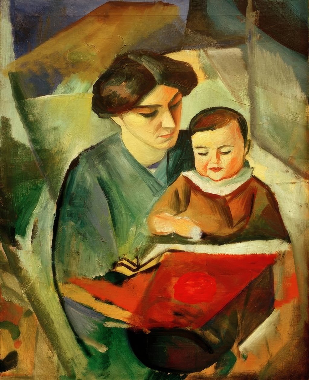 Elisabeth és Walterchen alkotó: August Macke