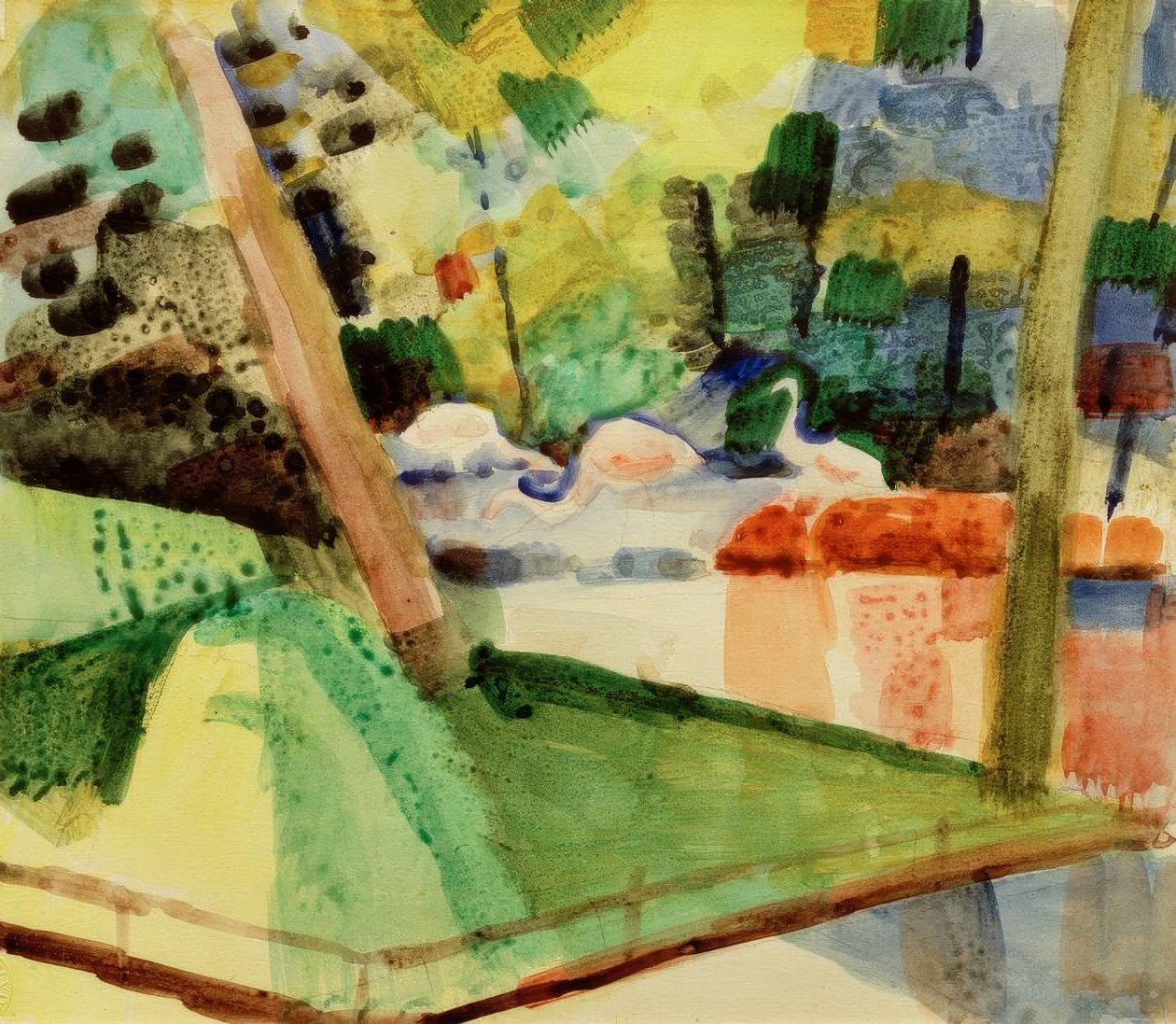 Flamingók az állatkertben alkotó: August Macke
