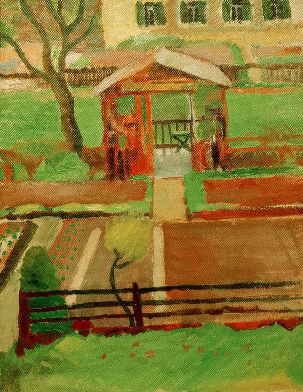Kerti fészer Tegernsee-ben alkotó: August Macke