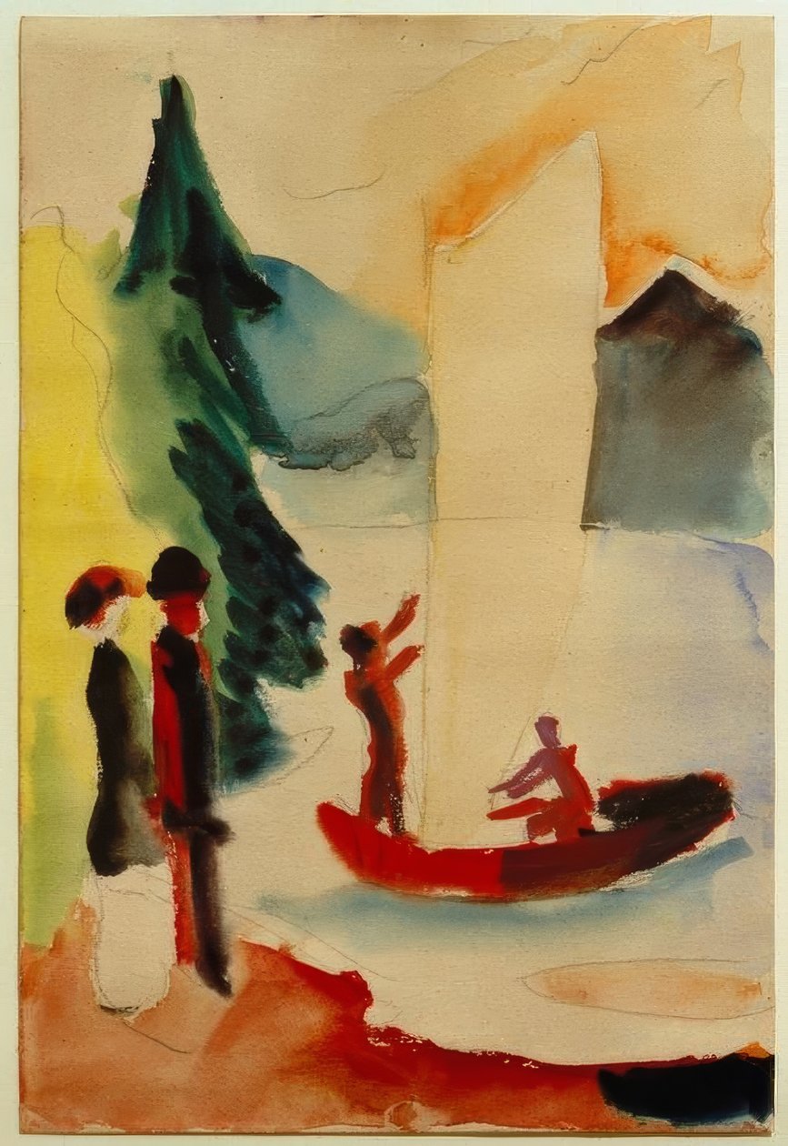 Sárga vitorla alkotó: August Macke