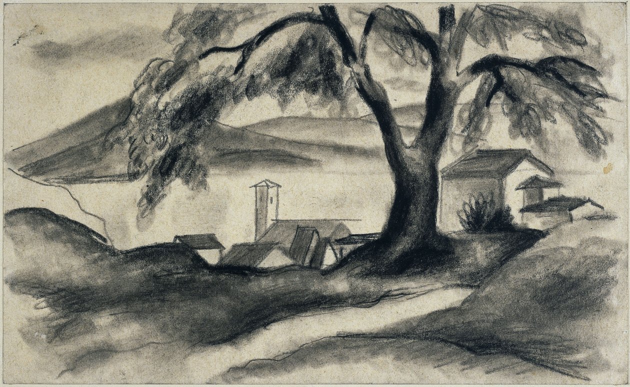 Hilterfingen a Thuni-tónál alkotó: August Macke