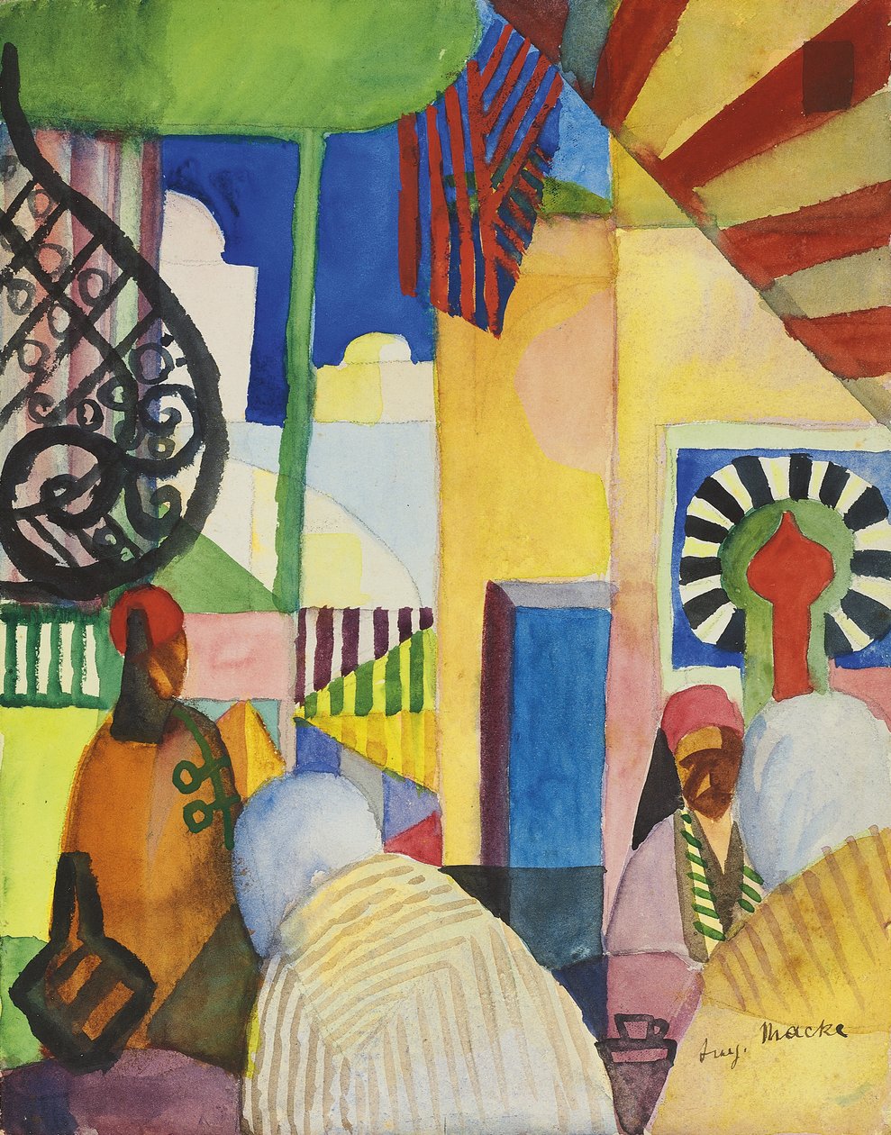 A Bazárban alkotó: August Macke