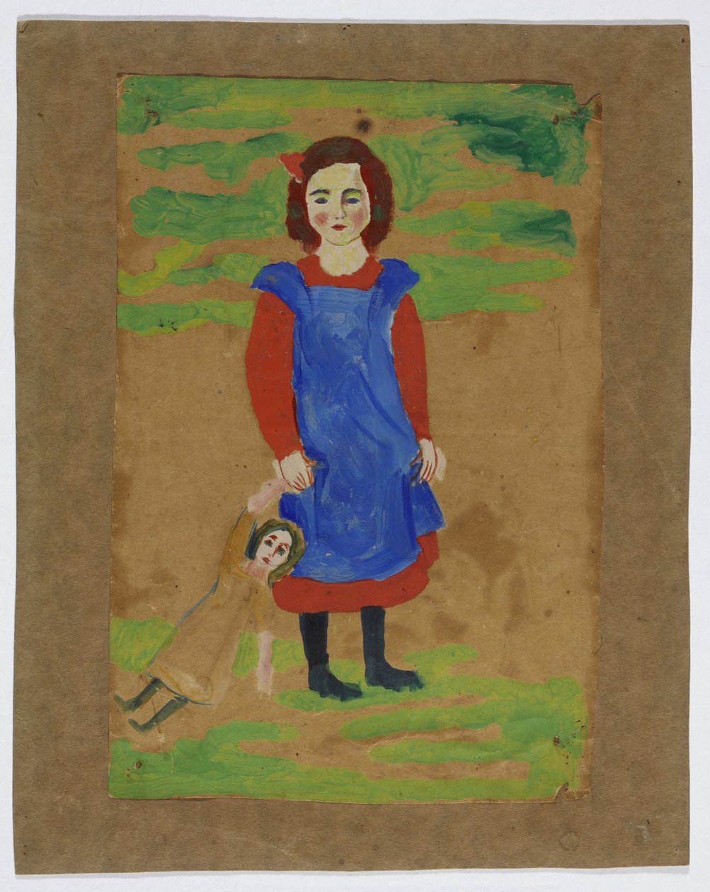 gyerek babával alkotó: August Macke