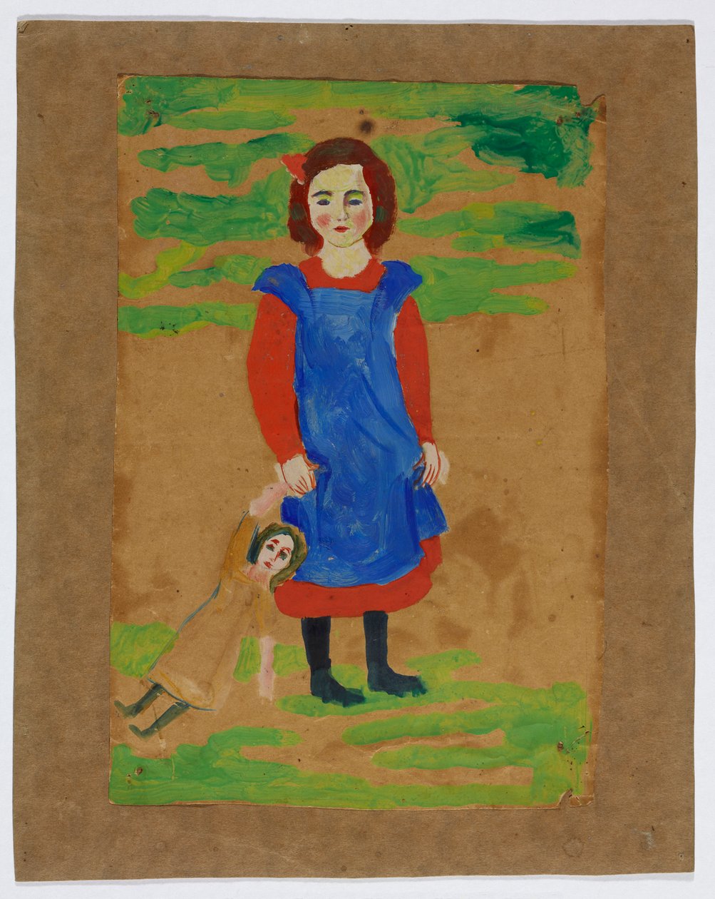 Kind mit Puppe alkotó: August Macke
