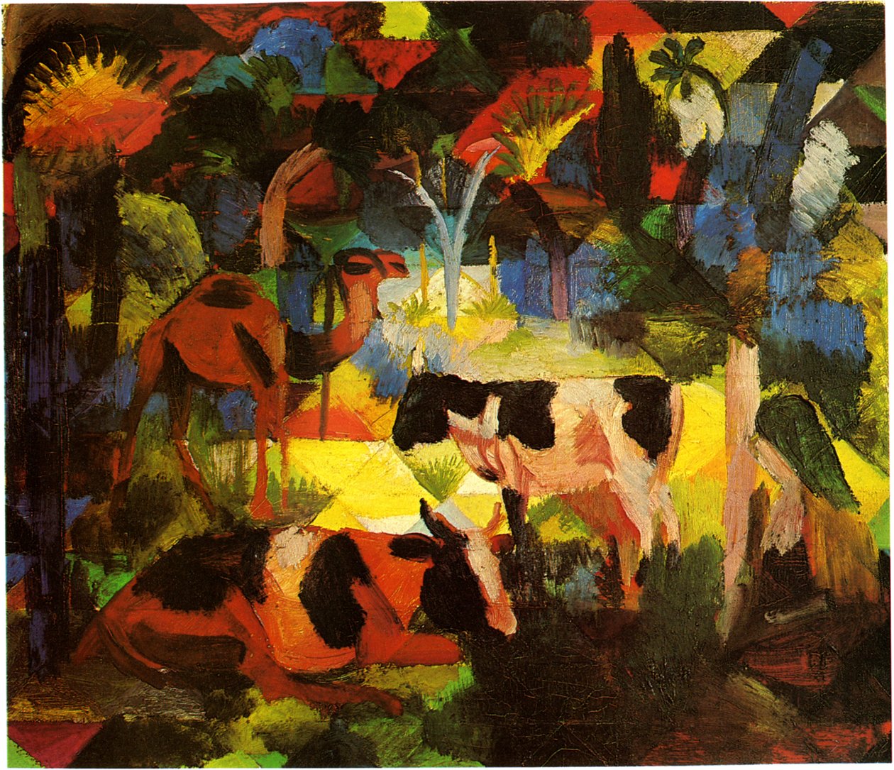 Macke táj-tehén-kaméleon alkotó: August Macke