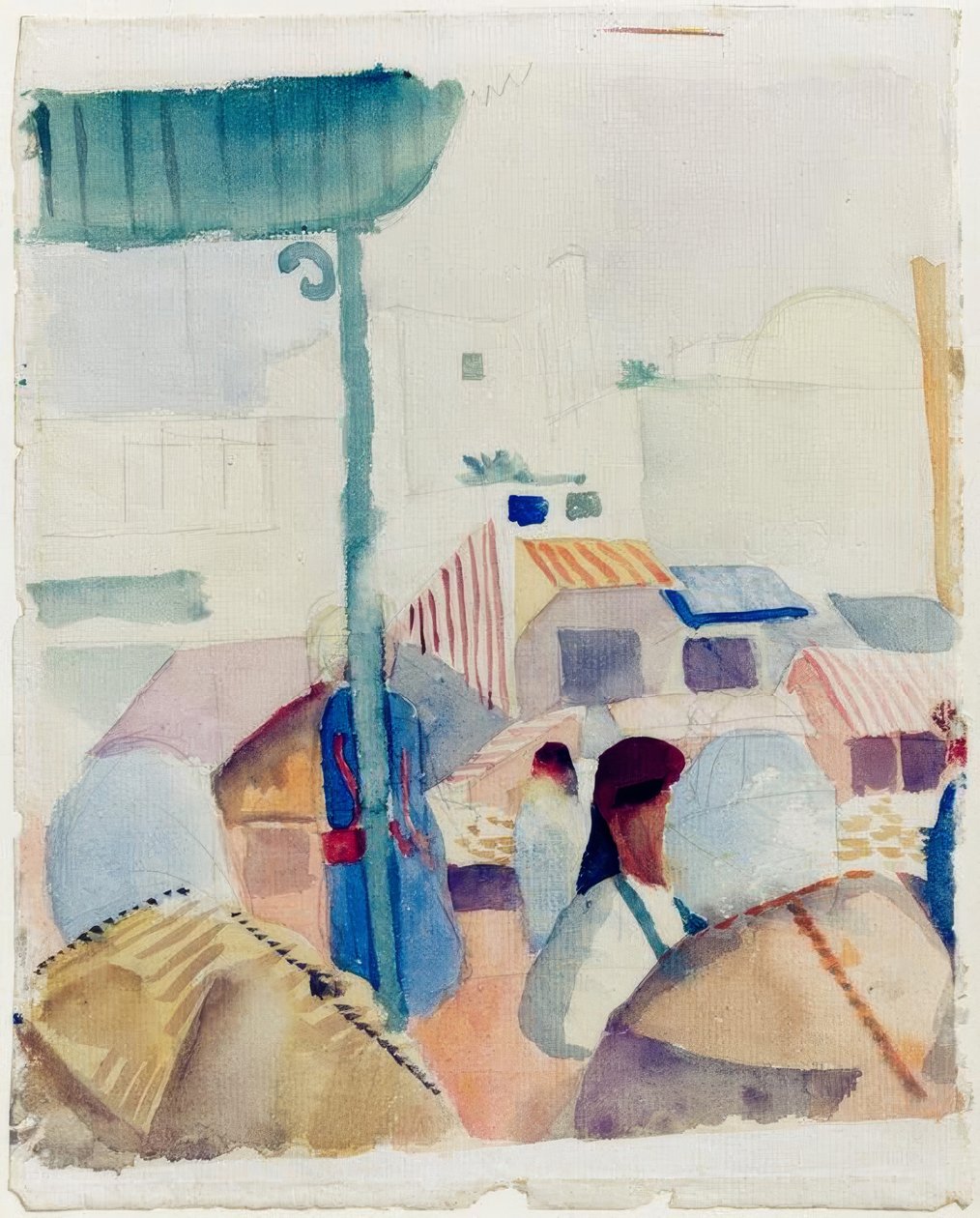Piac Tuniszban II alkotó: August Macke
