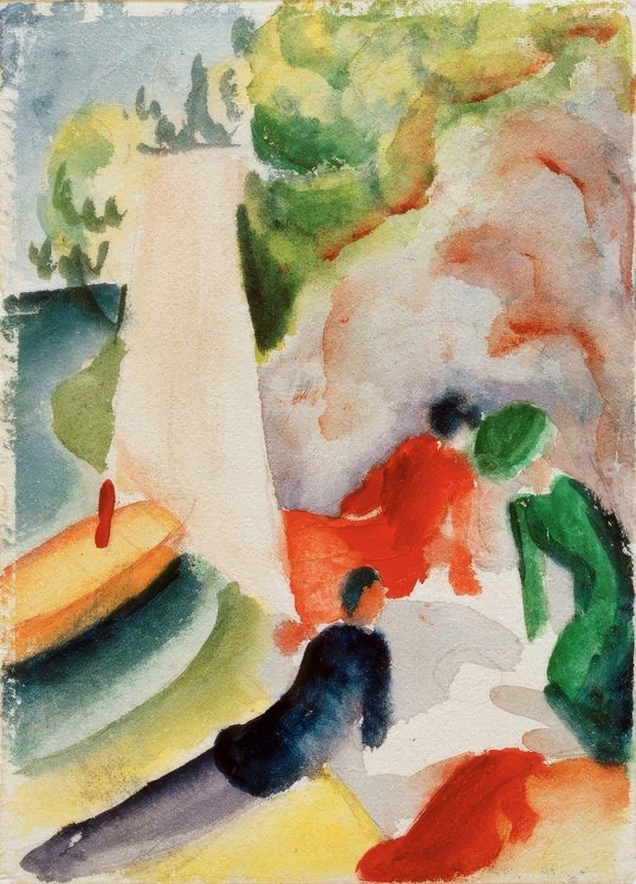 Piknik a tengerparton alkotó: August Macke