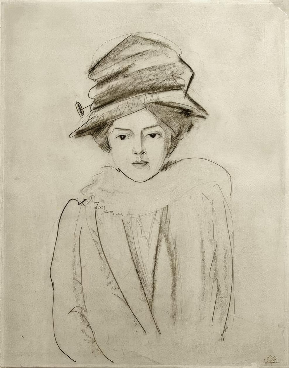 Elly Jost portréja alkotó: August Macke