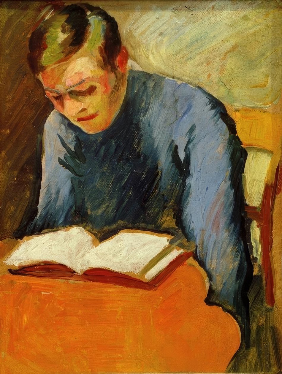 Helmuth Macke portréja alkotó: August Macke