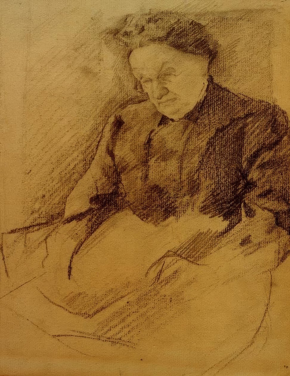 Katharina Koehler portréja alkotó: August Macke
