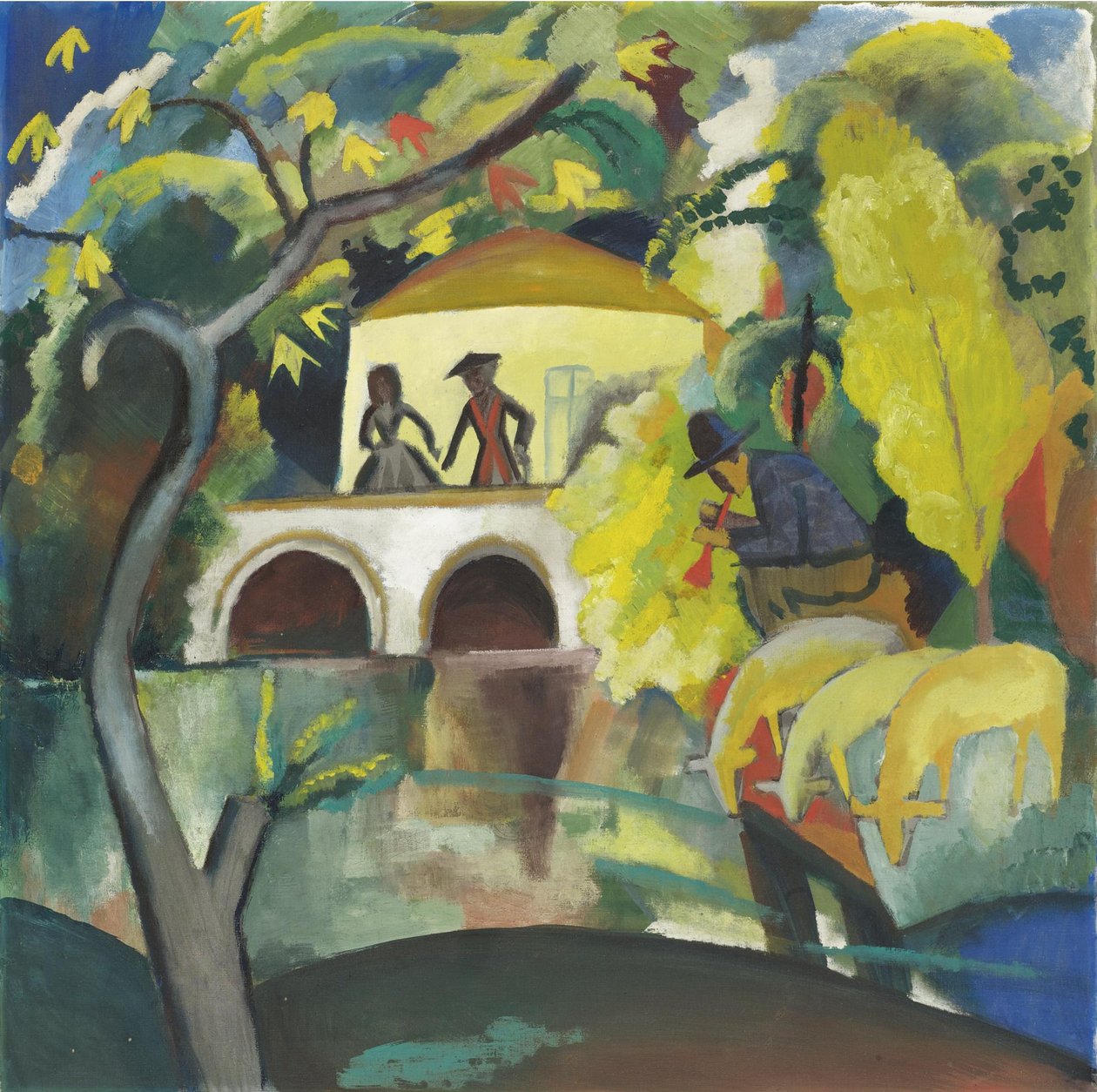rokokó, 1912 alkotó: August Macke