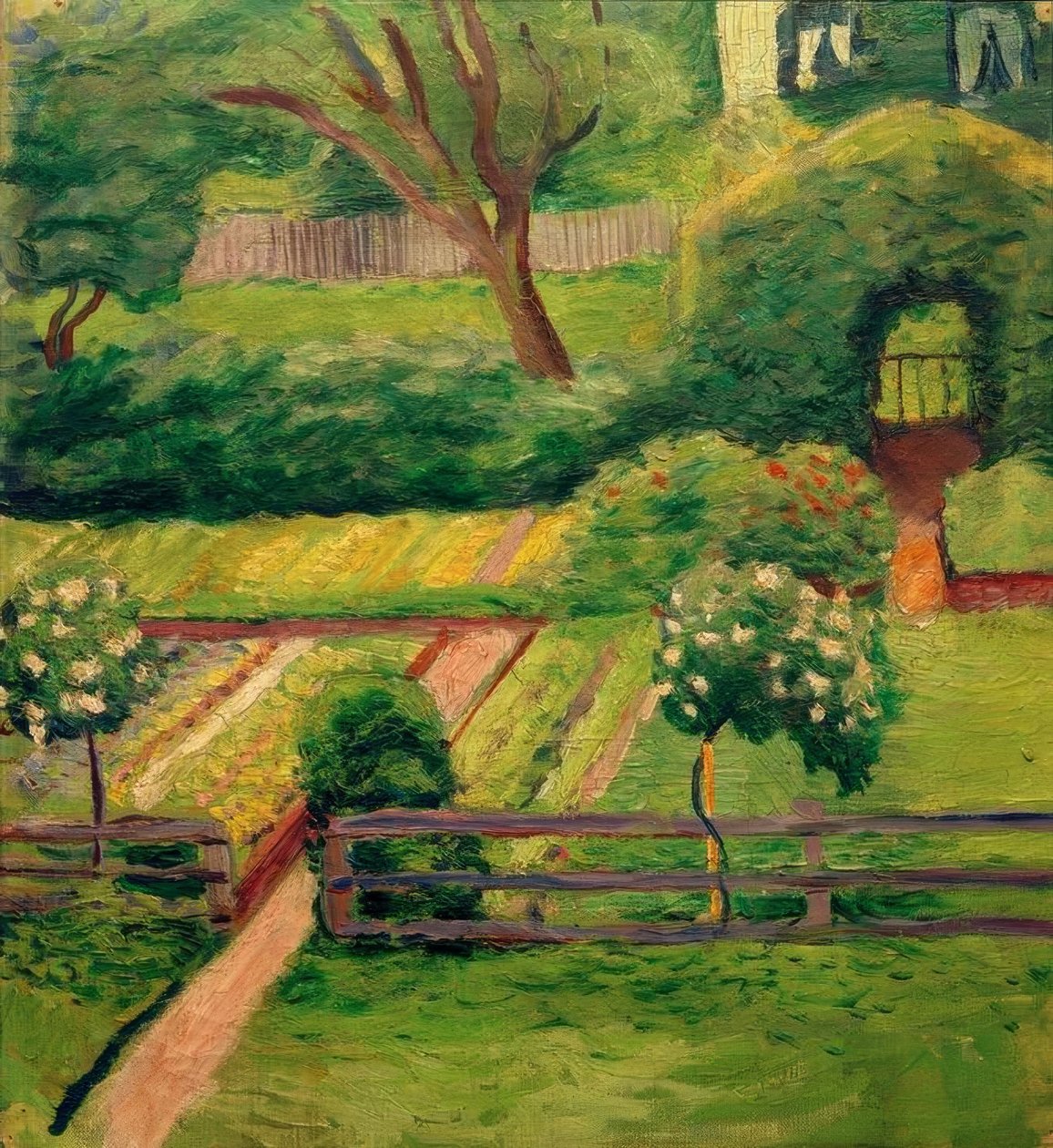 Rózsakert Tegernsee-ben alkotó: August Macke