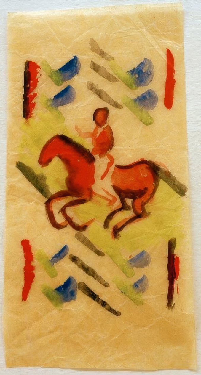 Vörös lovas alkotó: August Macke