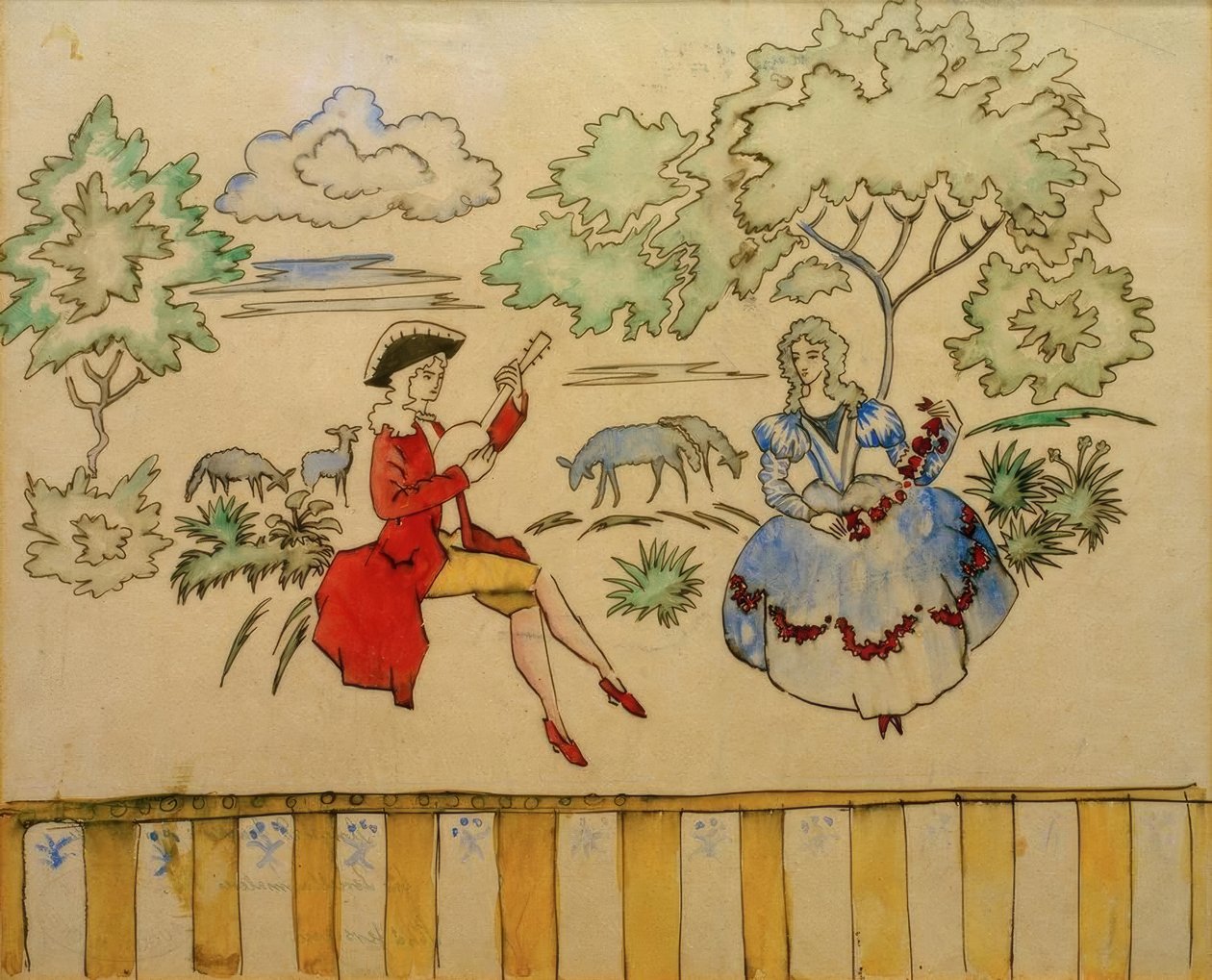 Schäferszene I alkotó: August Macke