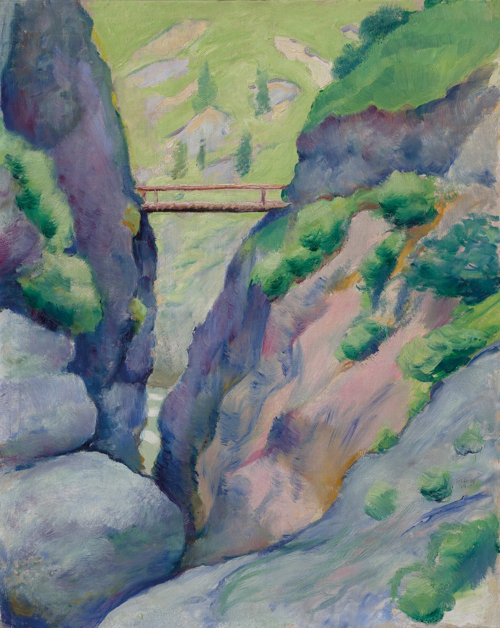 Tegernsee-i szurdok alkotó: August Macke