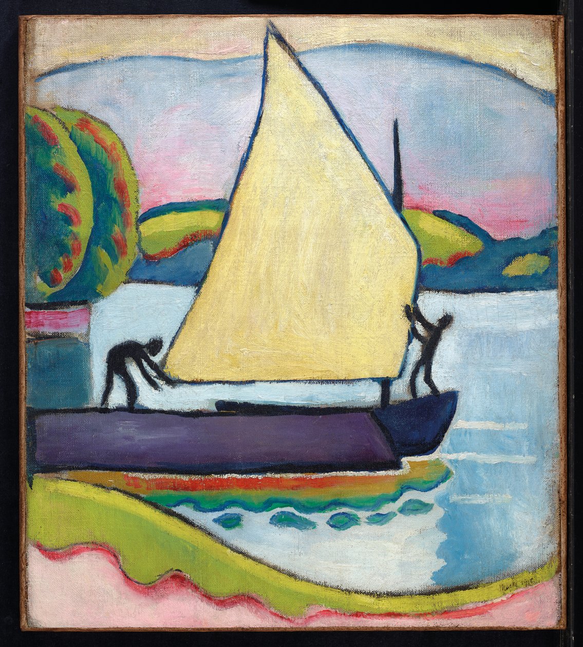 Vitorlás reggel, 1910 alkotó: August Macke