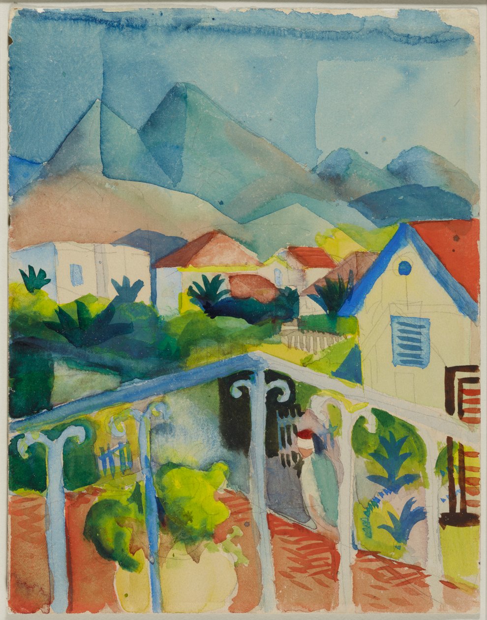 St. Germain Tunisz közelében alkotó: August Macke