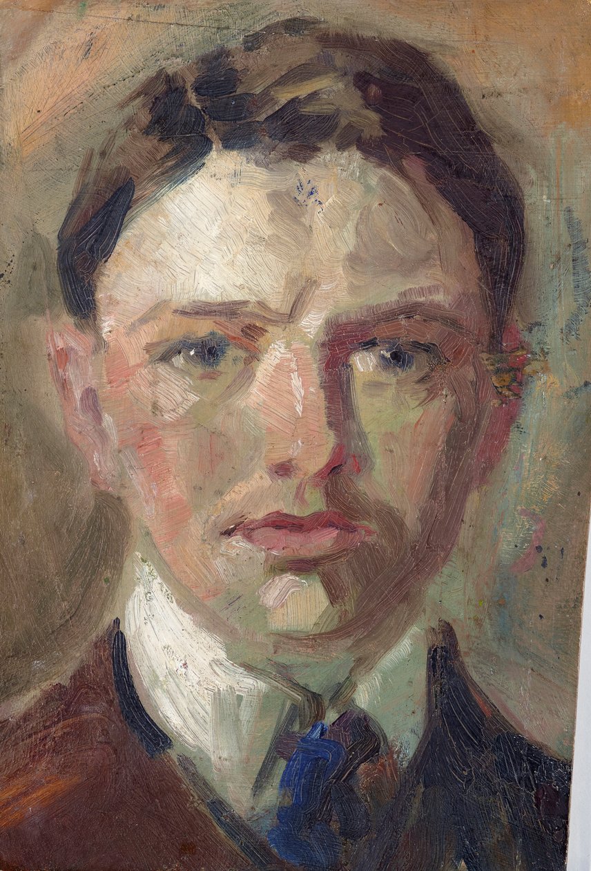 Tanulmány egy önarcképhez alkotó: August Macke