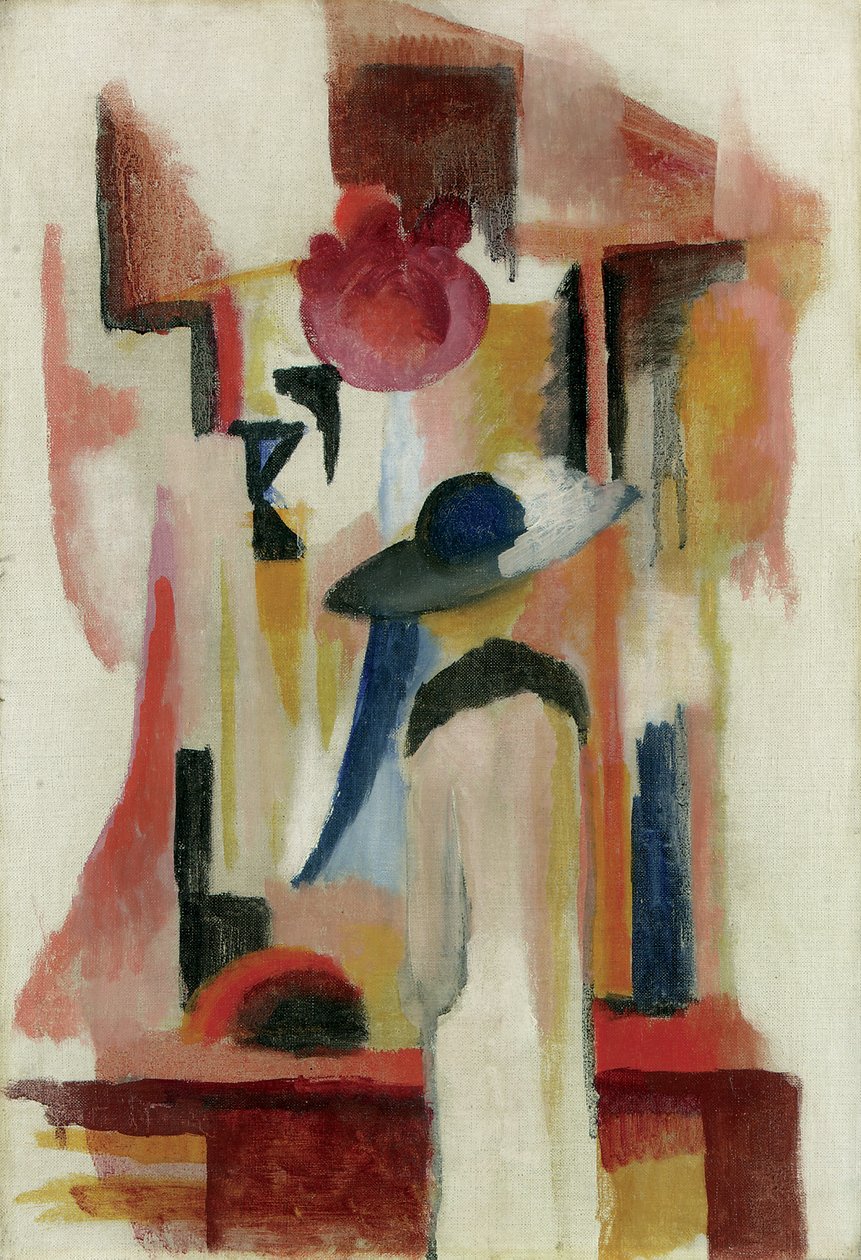 Tanulmány egy világos kirakatról, 1913 alkotó: August Macke