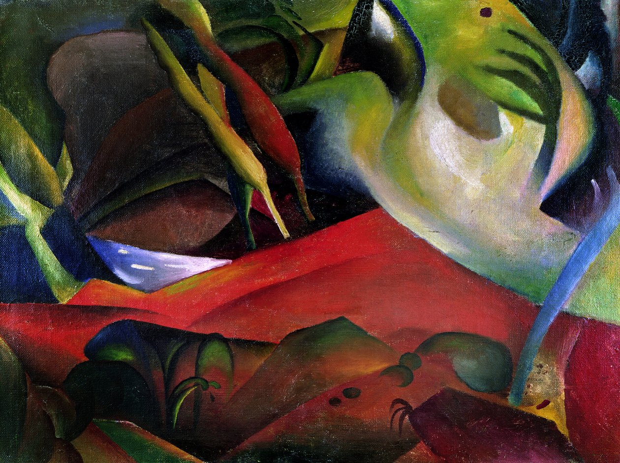 A vihar, 1911 alkotó: August Macke