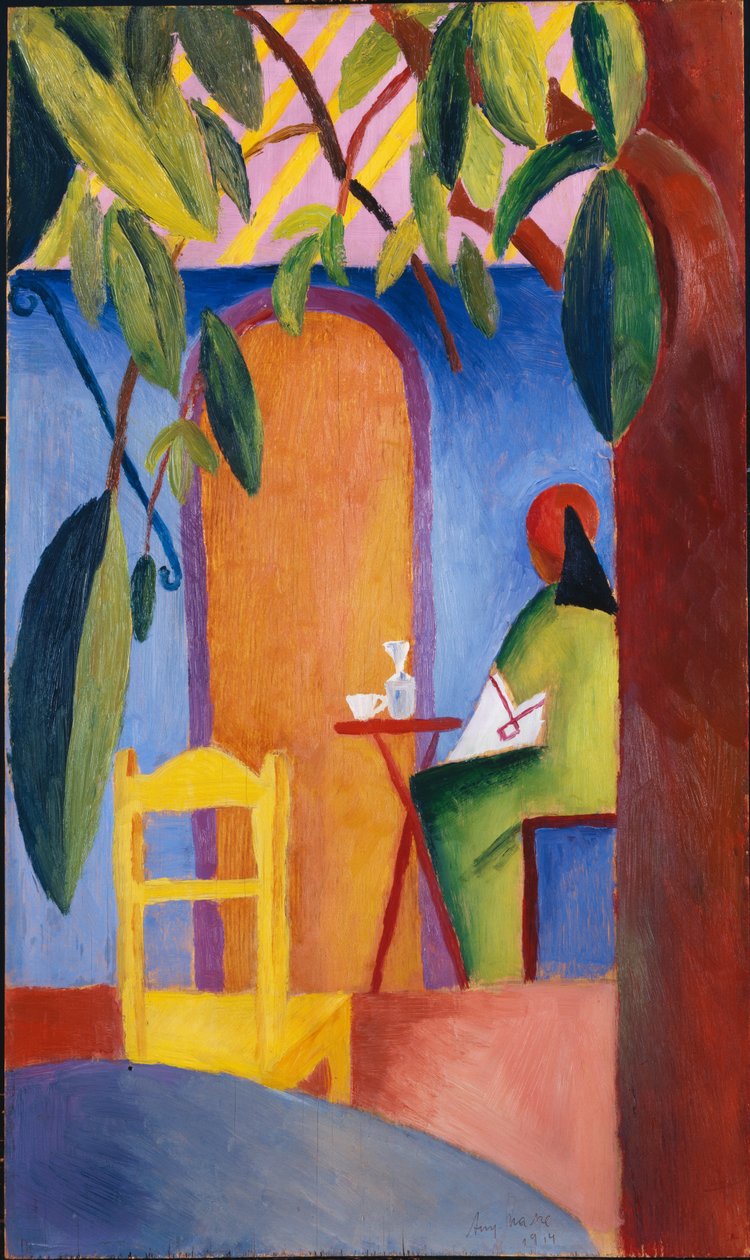 török ​​kávézó alkotó: August Macke