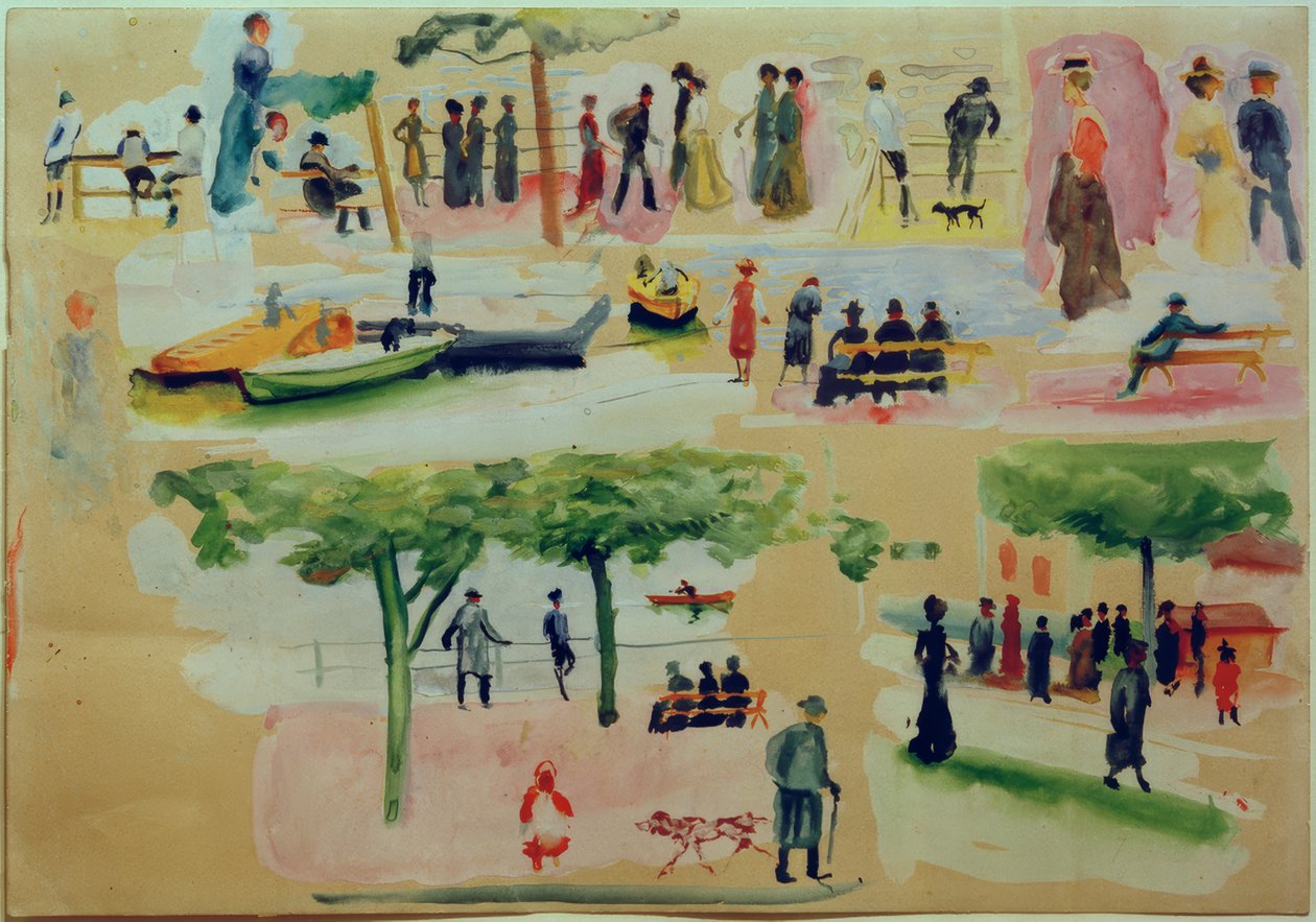 Tegernsee-i srácok I alkotó: August Macke