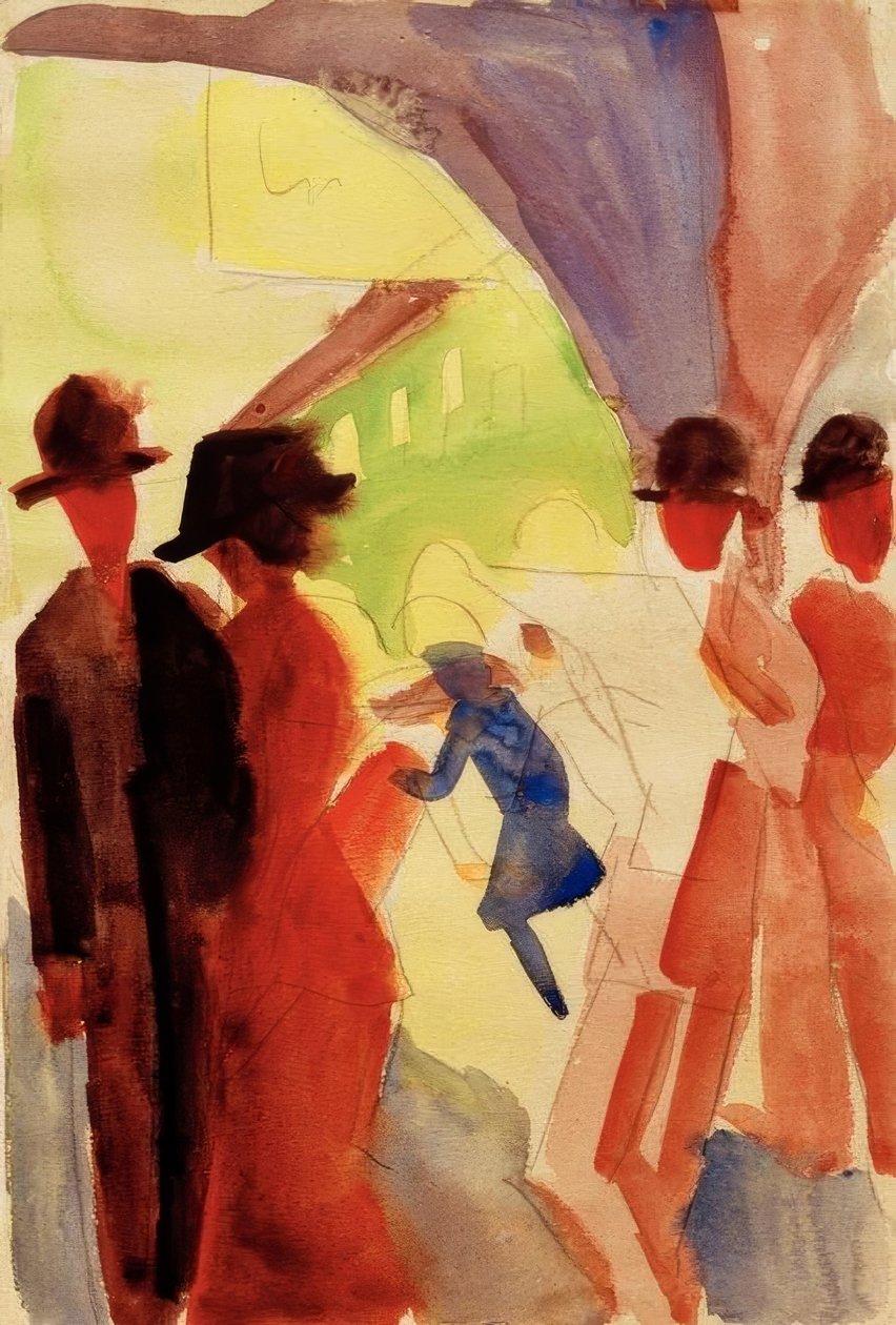 Thunban a lugasok alatt I alkotó: August Macke