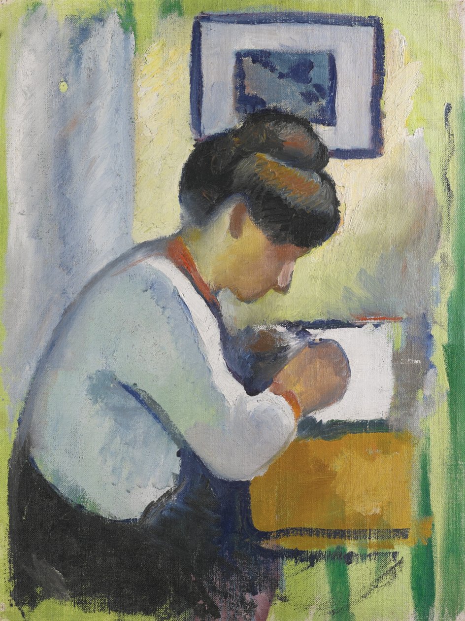 Női írás alkotó: August Macke