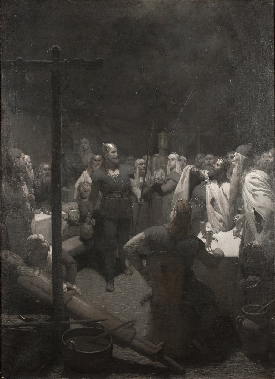 Balder máglyája (a Frithiof-sagából) alkotó: August Malmström