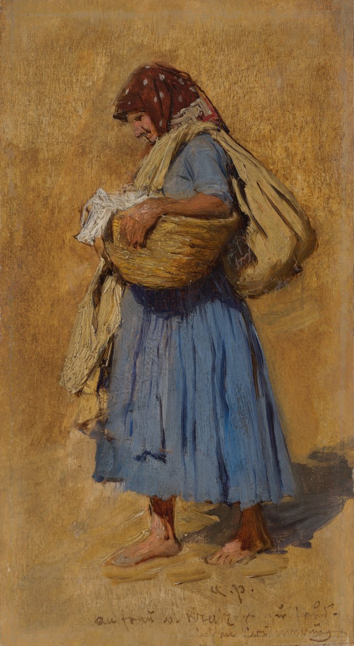 Egy gazda felesége orrot fúj, kb. 1871-1874 alkotó: August Ritter von Pettenkofen