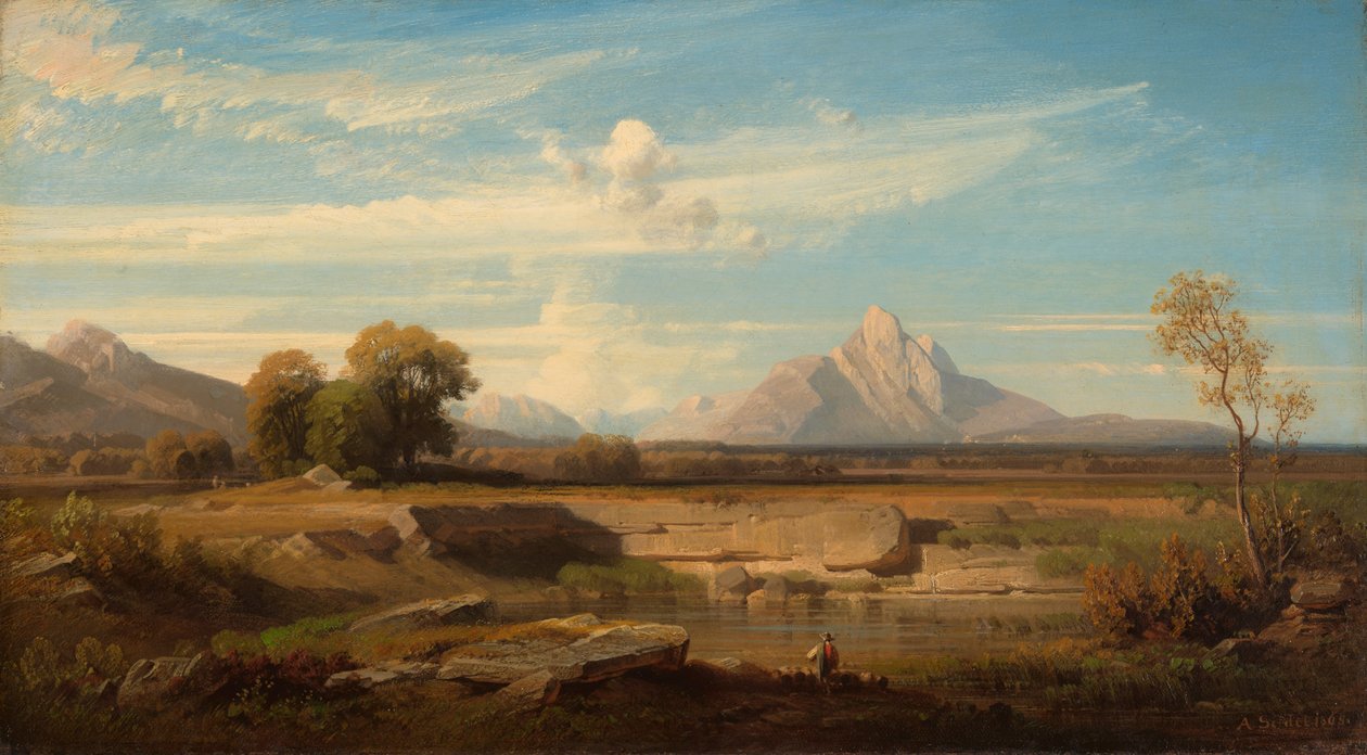 hegylábi táj alkotó: August Seidel