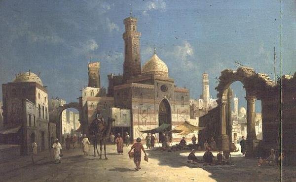 Egy arab város alkotó: August Siegen