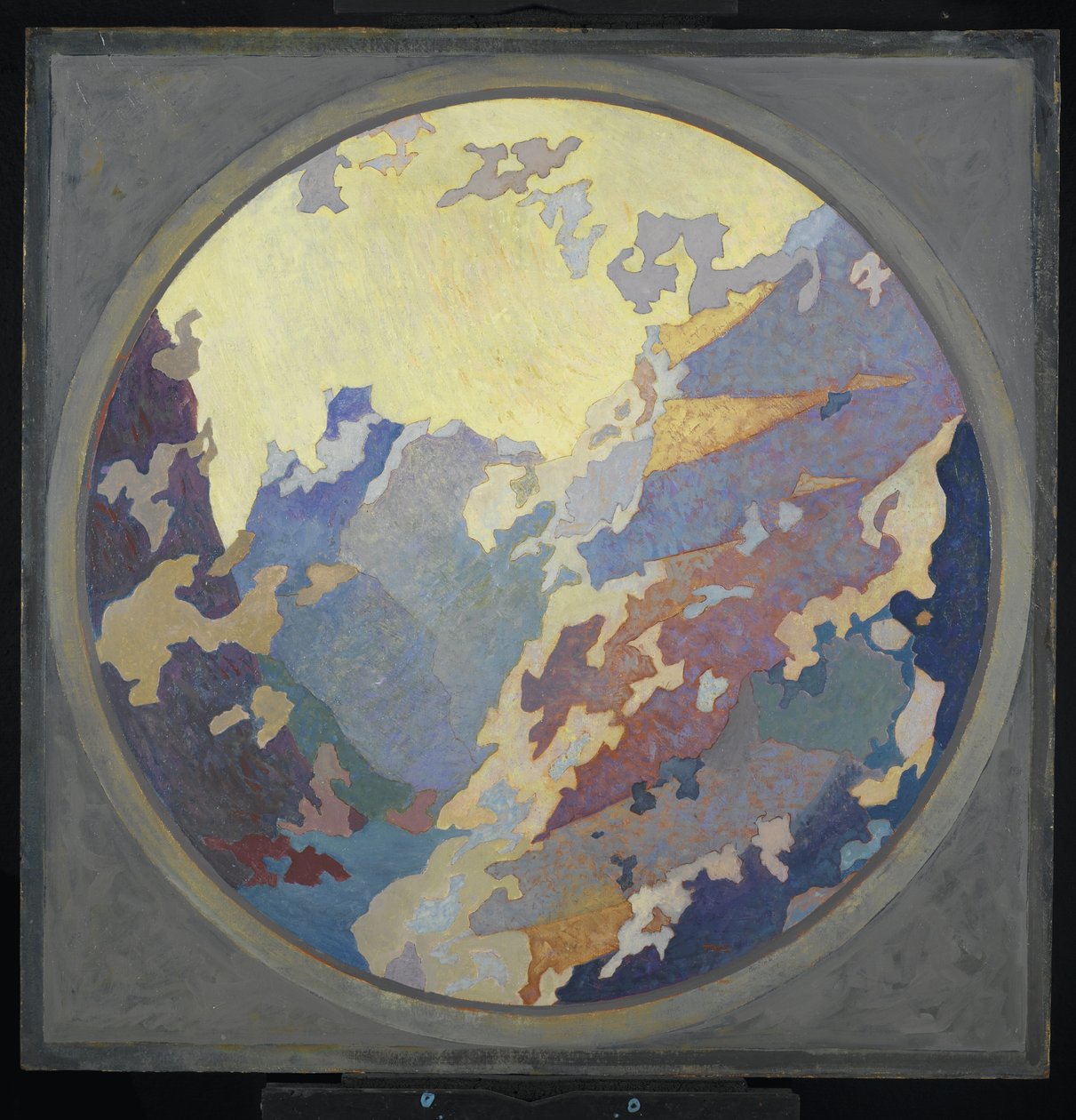 Canyon, 1931 körül (olaj, vászon, karton) alkotó: August Vincent Tack