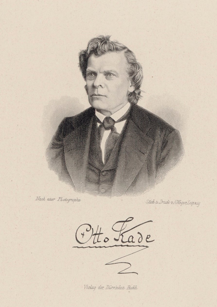 Otto Kade zeneszerző portréja 1819-1900. alkotó: August Weger