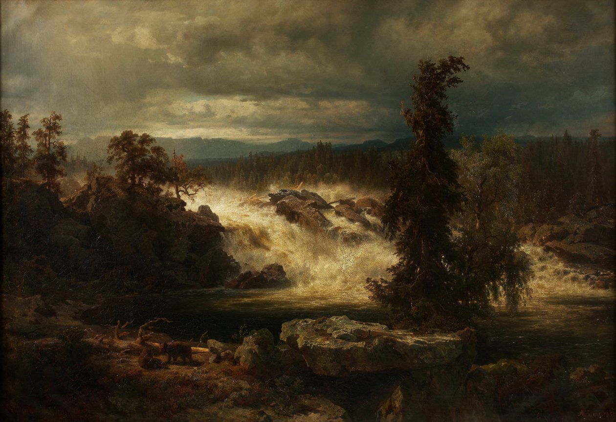 A Labor Falls a norvégiai Kongsbergben alkotó: August Wilhelm Leu