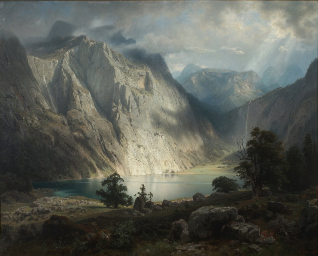 Obersee Berchtesgaden közelében alkotó: August Wilhelm Leu