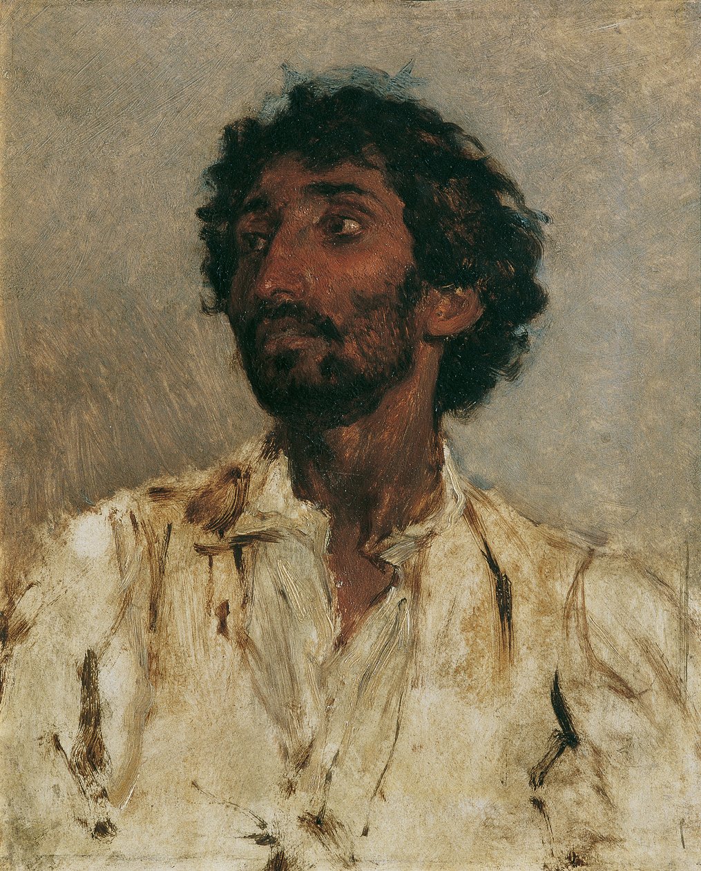 Egy cigány mellszobra alkotó: August von Pettenkofen