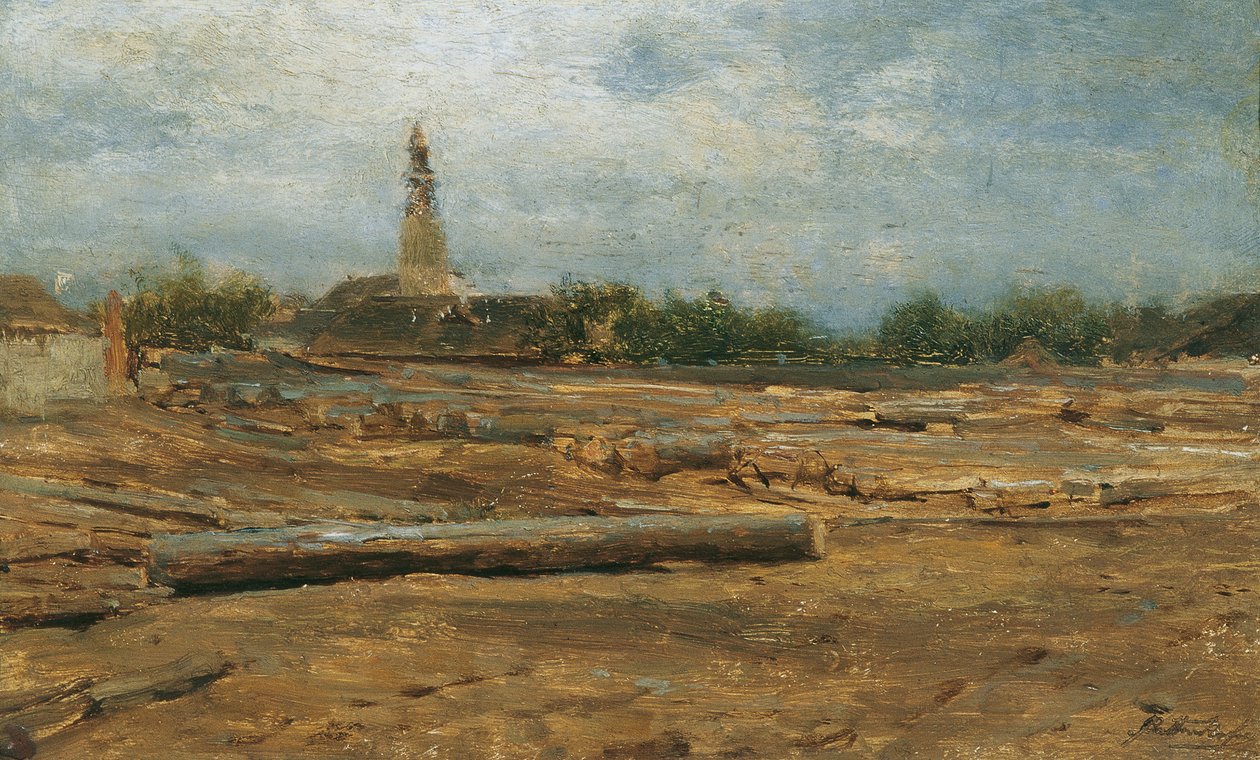 Fatelep Szolnok mellett alkotó: August von Pettenkofen