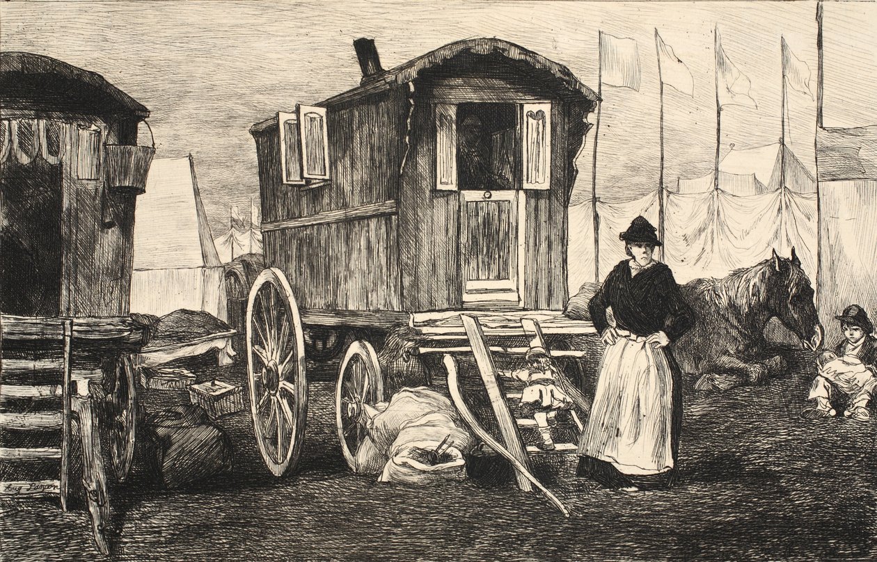 Illusztráció a „La Rue a Londres” kocsmából. G. Charpentier et Cie, 1884 alkotó: Auguste Andre Lancon