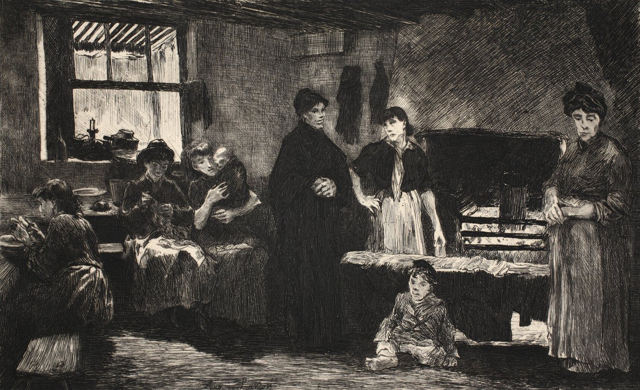 Illusztráció a "La Rue a Londres" című könyvből, G. Charpentier et Cie, 1884. alkotó: Auguste Andre Lancon
