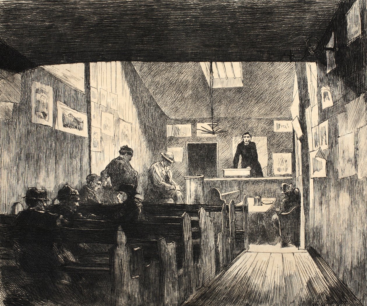 Illusztráció a "La Rue a Londres" című könyvből, G. Charpentier et Cie, 1884. alkotó: Auguste Andre Lancon