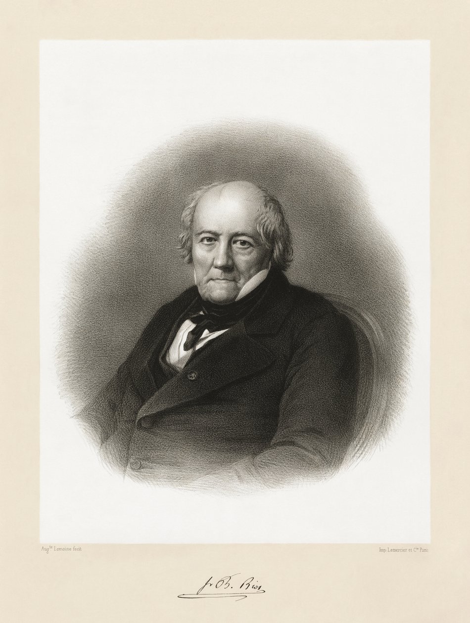 Jean Baptiste Biot, 1865-66 alkotó: Auguste Charles Lemoine