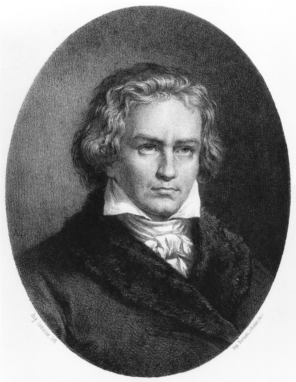 Ludwig van Beethoven (1770-1827) alkotó: Auguste Charles Lemoine