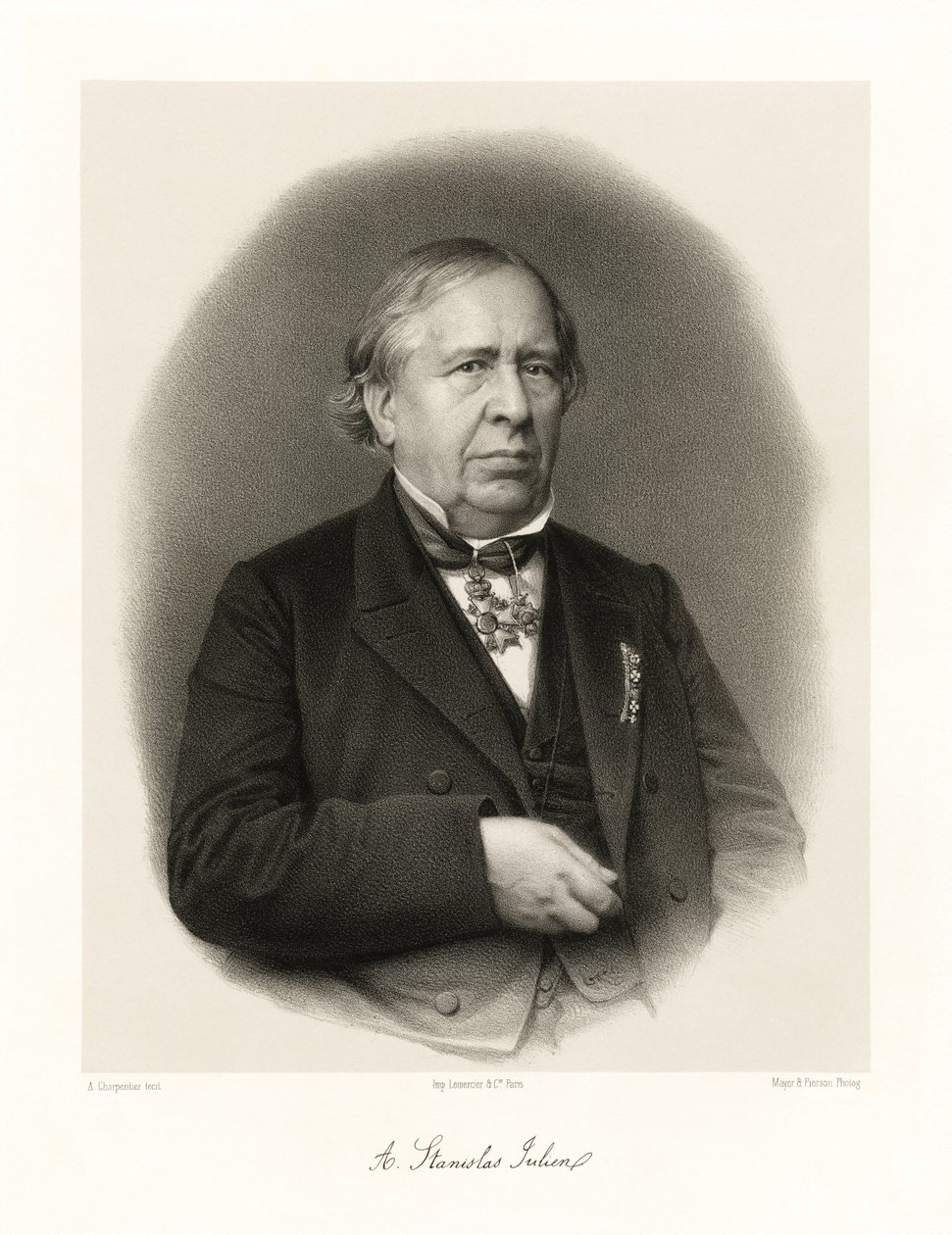 Aignan Stanislas Julien, 1865-66 alkotó: Auguste Charpentier