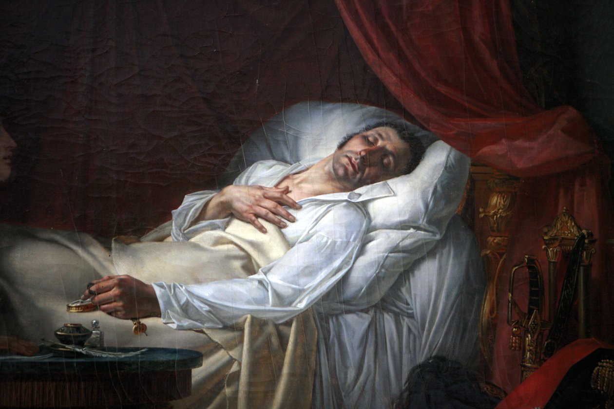 Moreau tábornok halála alkotó: Louis Charles Auguste Couder