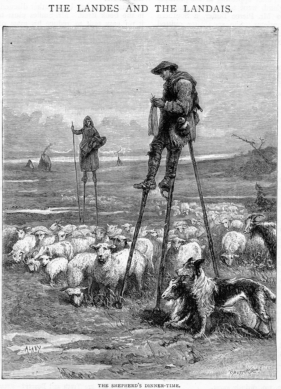 A Pásztorvacsora ideje, Charles Butterworth metszete alkotó: Auguste Francois Laby