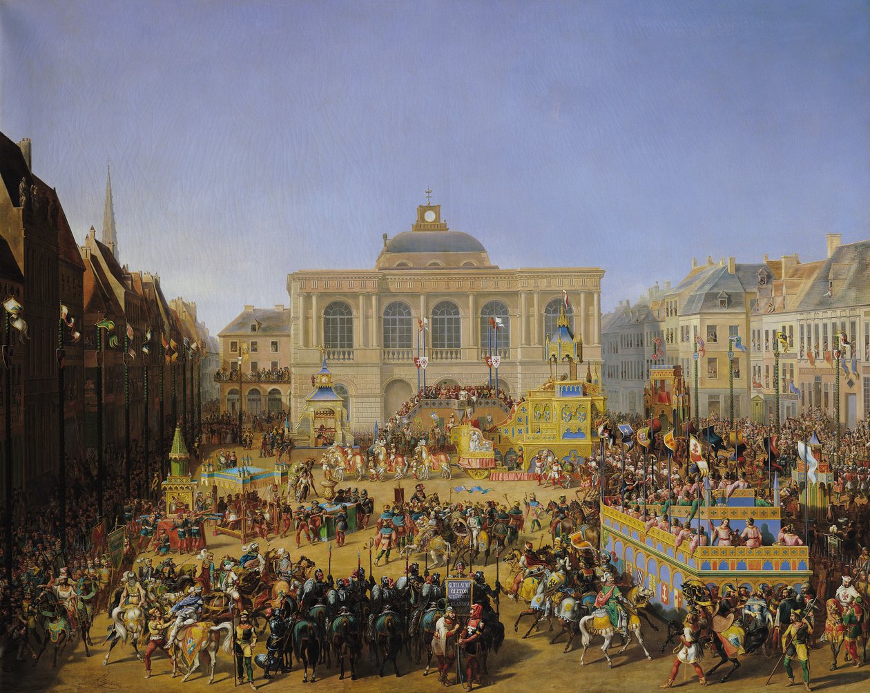 A Kermesse Saint-Omerben 1846-ban alkotó: Auguste Jacques Regnier